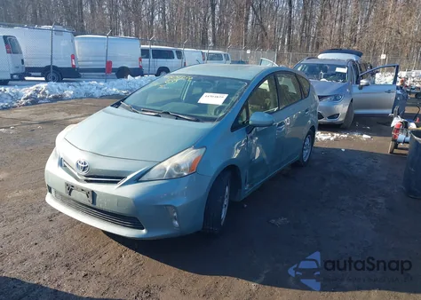 2013 Toyota Prius V Two from USA, damaged, VIN JTDZN3EU7D3239071